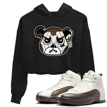 AJ12 Baroque Brown shirts to match jordans Sneaker Bear Face best t shirts to wear with jordans SoleFly x Jordan 12 Baroque Brown match shoes to clothes SNRT Sneaker Tees unisex cotton Black 1 crop tee