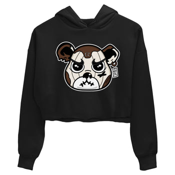 AJ12 Baroque Brown shirts to match jordans Sneaker Bear Face best t shirts to wear with jordans SoleFly x Jordan 12 Baroque Brown match shoes to clothes SNRT Sneaker Tees unisex cotton Black 2 crop tee