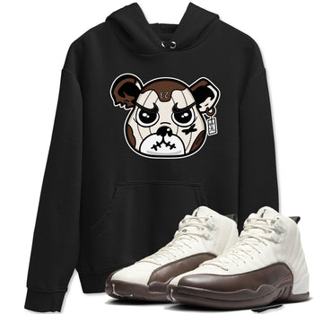 AJ12 Baroque Brown shirts to match jordans Sneaker Bear Face best t shirts to wear with jordans SoleFly x Jordan 12 Baroque Brown match shoes to clothes SNRT Sneaker Tees unisex cotton Black 1 shirts