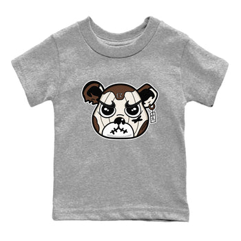 AJ12 Baroque Brown shirts to match jordans Sneaker Bear Face best t shirts to wear with jordans SoleFly x Jordan 12 Baroque Brown match shoes to clothes SNRT Sneaker Tees Youth Baby Heather Grey 2 tee