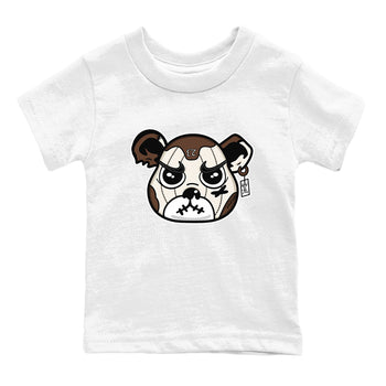 AJ12 Baroque Brown shirts to match jordans Sneaker Bear Face best t shirts to wear with jordans SoleFly x Jordan 12 Baroque Brown match shoes to clothes SNRT Sneaker Tees Youth Baby White 2 tee
