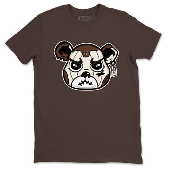 AJ12 Baroque Brown shirts to match jordans Sneaker Bear Face best t shirts to wear with jordans SoleFly x Jordan 12 Baroque Brown match shoes to clothes SNRT Sneaker Tees unisex cotton Dark Chocolate 2 shirts