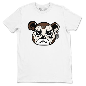 AJ12 Baroque Brown shirts to match jordans Sneaker Bear Face best t shirts to wear with jordans SoleFly x Jordan 12 Baroque Brown match shoes to clothes SNRT Sneaker Tees unisex cotton White 2 shirts
