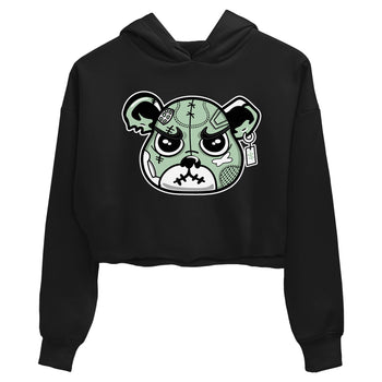 4s Abundance shirts to match jordans Sneaker Bear Face sneaker match tees Air Jordan 4 Seafoam match shoes to clothes SNRT Sneaker Tees unisex cotton Black 2 crop tee