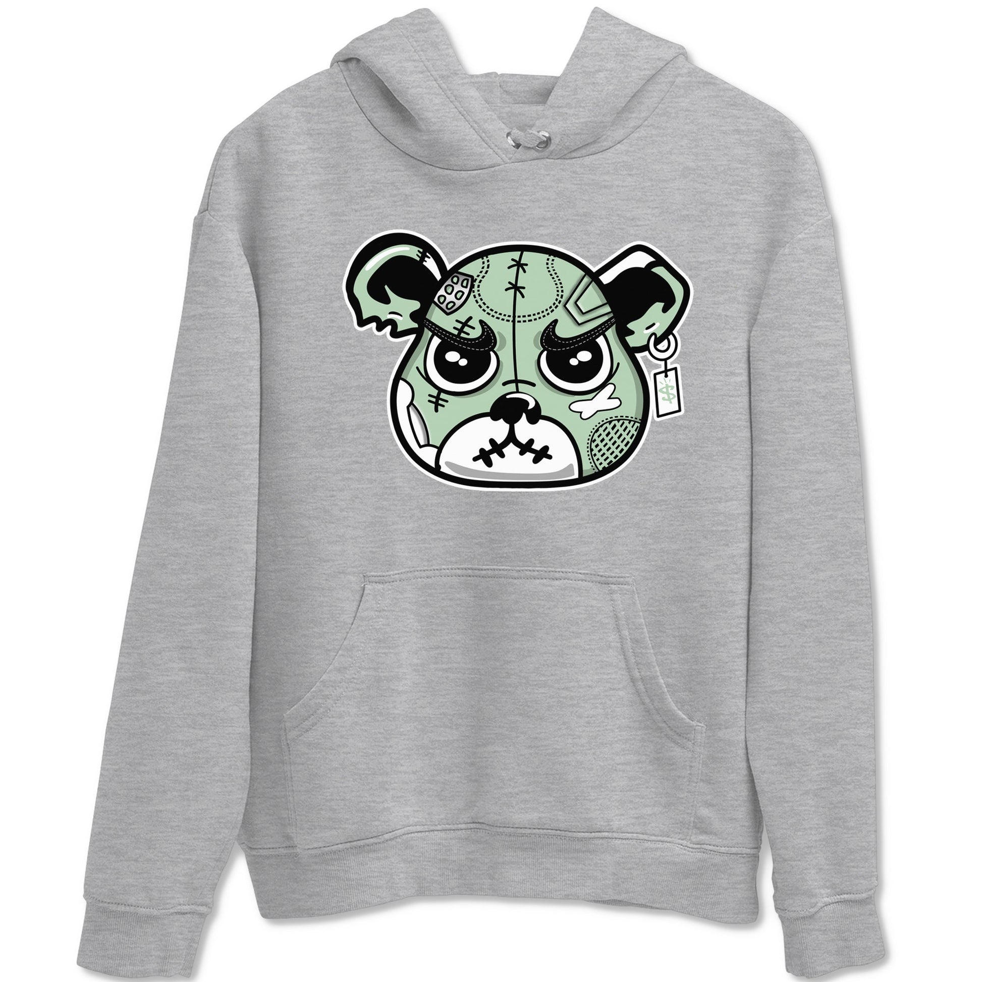 4s Abundance shirts to match jordans Sneaker Bear Face sneaker match tees Air Jordan 4 Seafoam match shoes to clothes SNRT Sneaker Tees unisex cotton Heather Grey 2 shirts