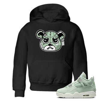 4s Abundance shirts to match jordans Sneaker Bear Face sneaker match tees Air Jordan 4 Seafoam match shoes to clothes SNRT Sneaker Tees Youth Baby Black 1 tee