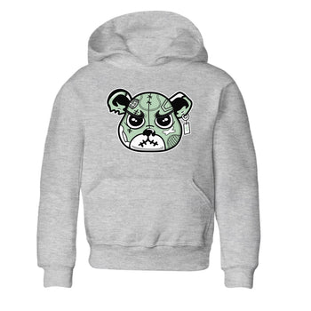 4s Abundance shirts to match jordans Sneaker Bear Face sneaker match tees Air Jordan 4 Seafoam match shoes to clothes SNRT Sneaker Tees Youth Baby Heather Grey 2 tee