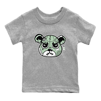 4s Abundance shirts to match jordans Sneaker Bear Face sneaker match tees Air Jordan 4 Seafoam match shoes to clothes SNRT Sneaker Tees Youth Baby Heather Grey 2 tee