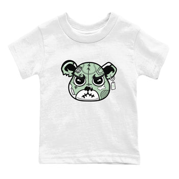 4s Abundance shirts to match jordans Sneaker Bear Face sneaker match tees Air Jordan 4 Seafoam match shoes to clothes SNRT Sneaker Tees Youth Baby White 2 tee