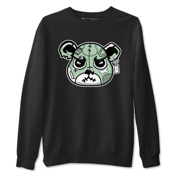 4s Abundance shirts to match jordans Sneaker Bear Face sneaker match tees Air Jordan 4 Seafoam match shoes to clothes SNRT Sneaker Tees unisex cotton Black 2 shirts