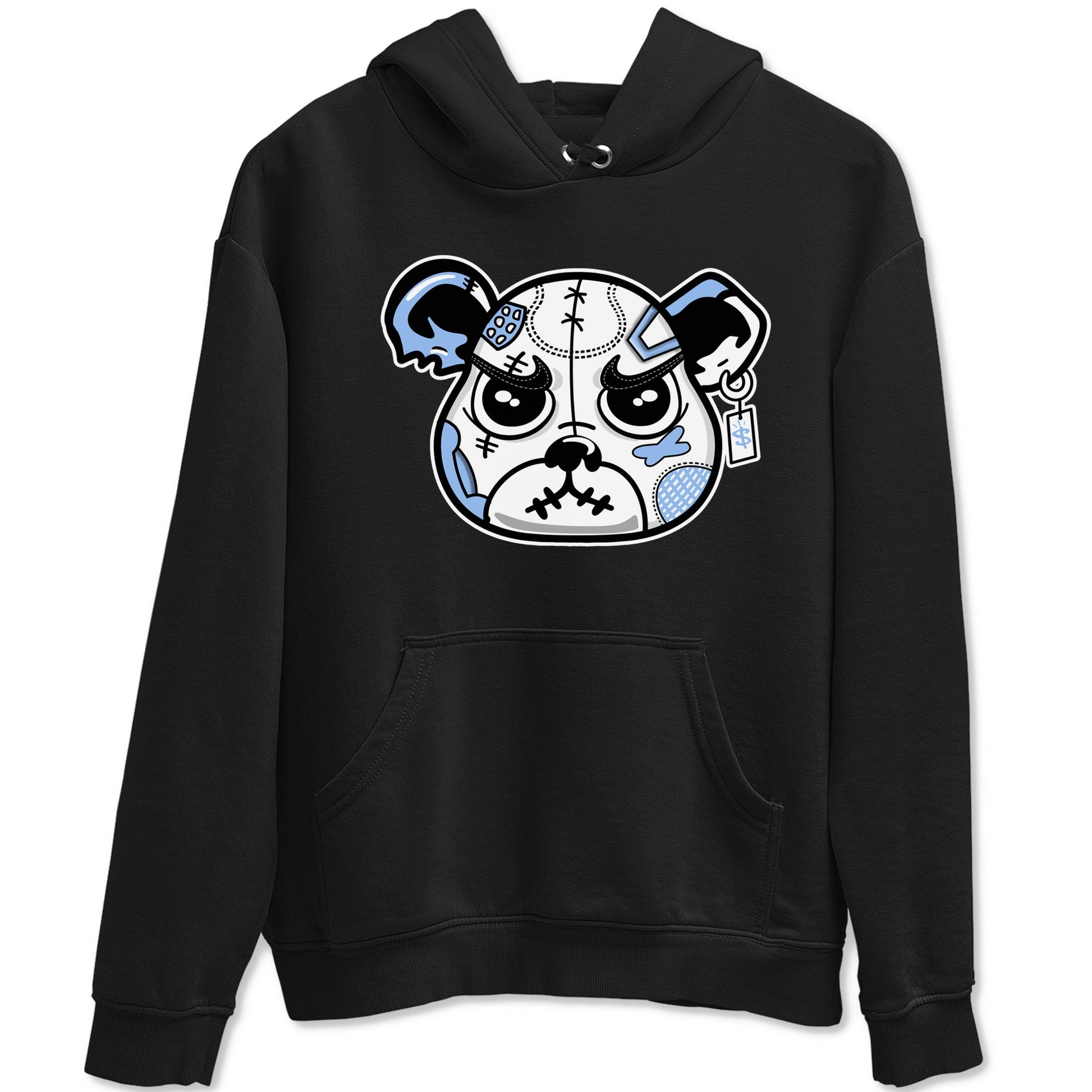Sneaker Bear Face sneaker match t-shirt styled to complete your fit with the Air Jordan 4 Aluminum sneakers, shown in Black 2.