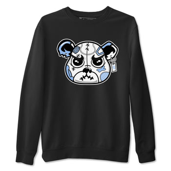Sneaker Bear Face sneaker match t-shirt styled to complete your fit with the Air Jordan 4 Aluminum sneakers, shown in Black 2.