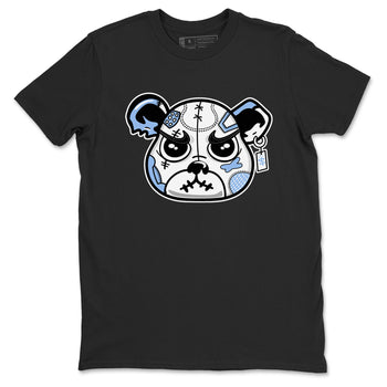 Sneaker Bear Face sneaker match t-shirt styled to complete your fit with the Air Jordan 4 Aluminum sneakers, shown in Black 2.