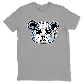 Sneaker Bear Face sneaker match t-shirt styled to complete your fit with the Air Jordan 4 Aluminum sneakers, shown in Heather Grey 2.