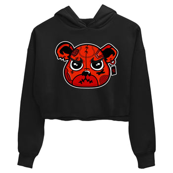 Nigel Sylvester x Air Jordan 4 Brick by Brick shirts to match jordans Sneaker Bear Face sneaker match tees Air Jordan 4 Brick By Brick match shoes to clothes SNRT Sneaker Tees unisex cotton Black 2 crop tee