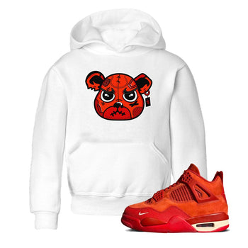 Nigel Sylvester x Air Jordan 4 Brick by Brick shirts to match jordans Sneaker Bear Face sneaker match tees Air Jordan 4 Brick By Brick match shoes to clothes SNRT Sneaker Tees Youth Baby White 1 tee