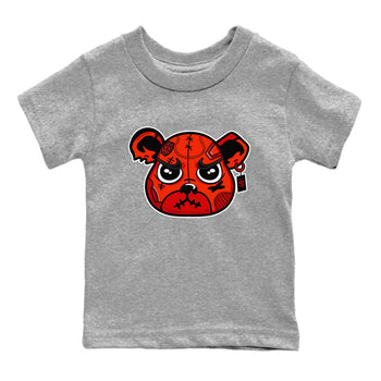 Nigel Sylvester x Air Jordan 4 Brick by Brick shirts to match jordans Sneaker Bear Face sneaker match tees Air Jordan 4 Brick By Brick match shoes to clothes SNRT Sneaker Tees Youth Baby Heather Grey 2 tee