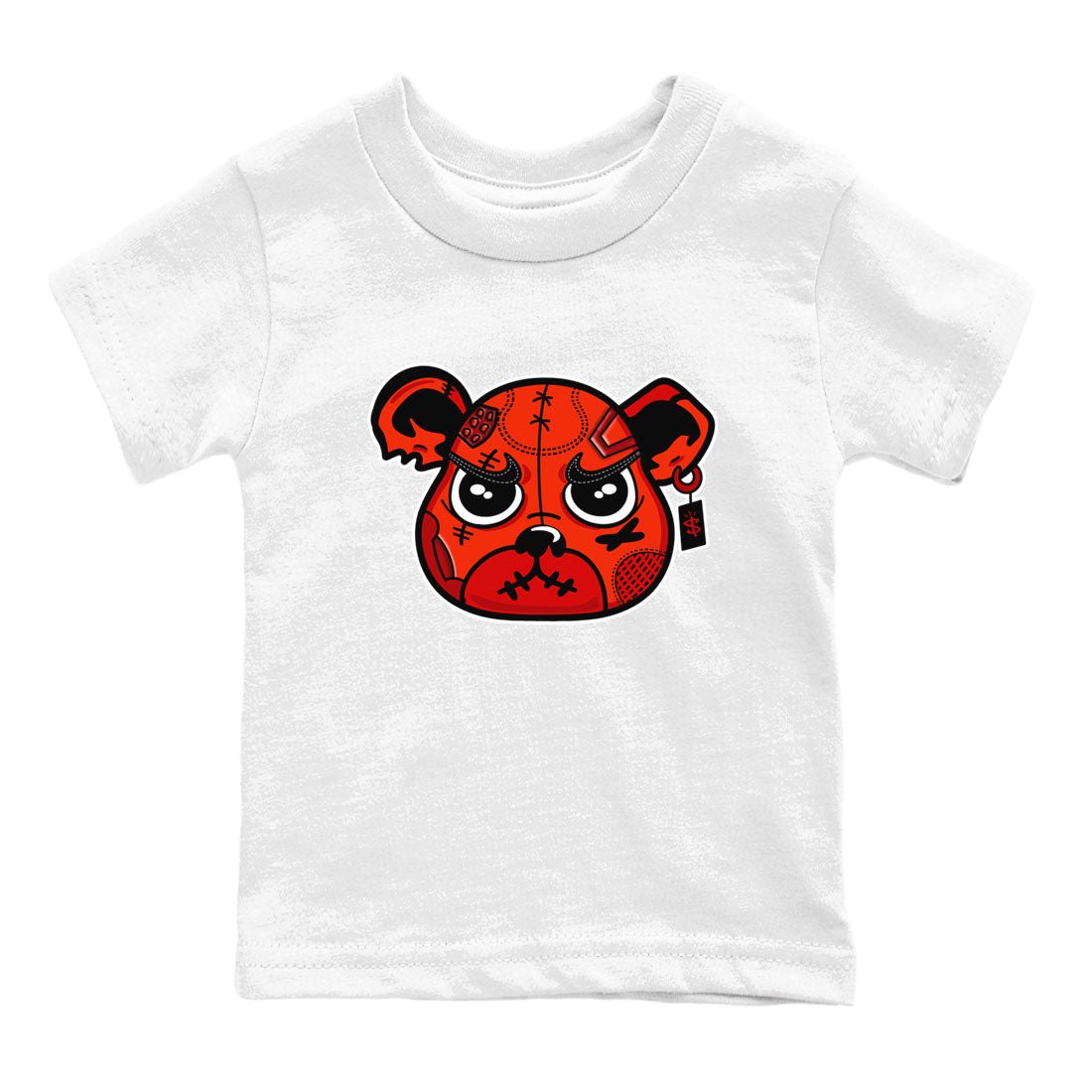 Nigel Sylvester x Air Jordan 4 Brick by Brick shirts to match jordans Sneaker Bear Face sneaker match tees Air Jordan 4 Brick By Brick match shoes to clothes SNRT Sneaker Tees Youth Baby White 2 tee