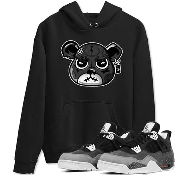 4s Fear shirts to match jordans Sneaker Bear Face sneaker match tees Air Jordan 4 Retro Fear match shoes to clothes SNRT Sneaker Tees unisex cotton Black 1 shirts