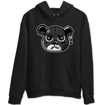 4s Fear shirts to match jordans Sneaker Bear Face sneaker match tees Air Jordan 4 Retro Fear match shoes to clothes SNRT Sneaker Tees unisex cotton Black 2 shirts