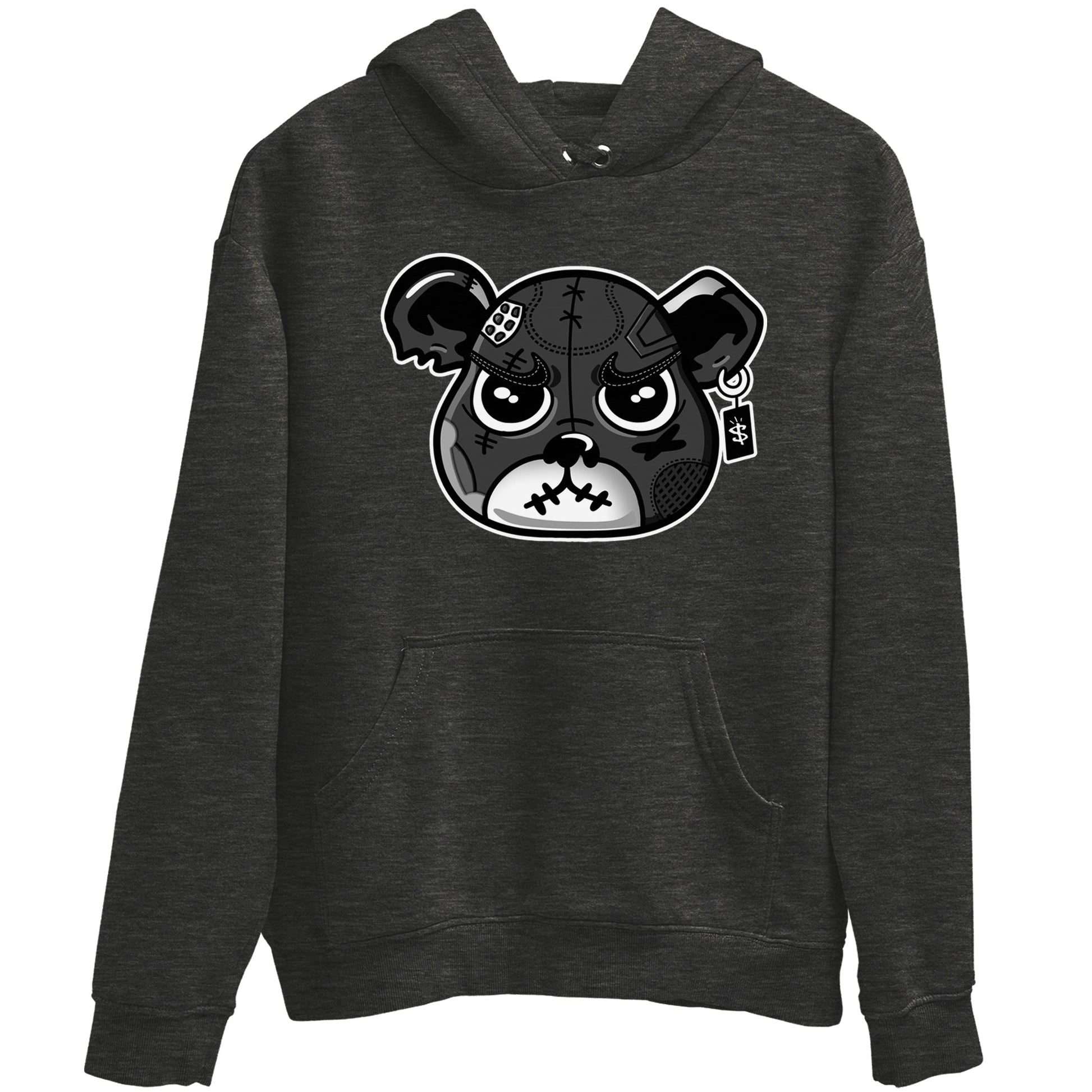 4s Fear shirts to match jordans Sneaker Bear Face sneaker match tees Air Jordan 4 Retro Fear match shoes to clothes SNRT Sneaker Tees unisex cotton Charcoal Heather 2 shirts