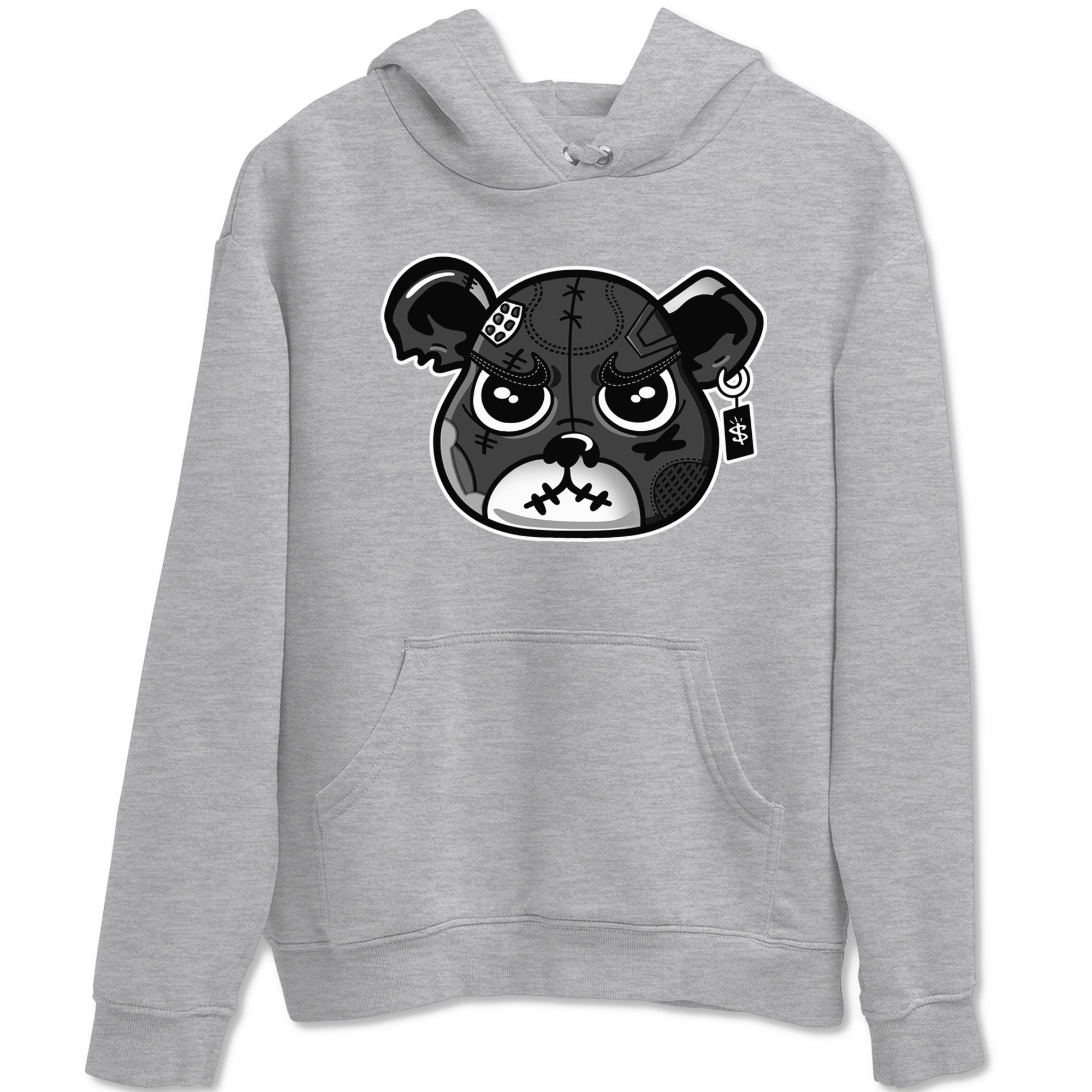 4s Fear shirts to match jordans Sneaker Bear Face sneaker match tees Air Jordan 4 Retro Fear match shoes to clothes SNRT Sneaker Tees unisex cotton Heather Grey 2 shirts