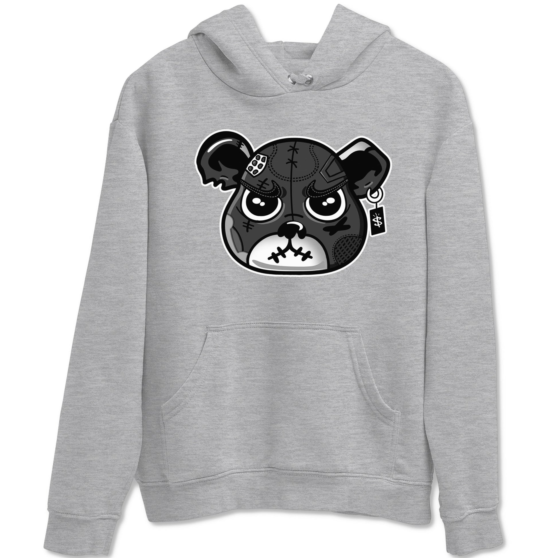 4s Fear shirts to match jordans Sneaker Bear Face sneaker match tees Air Jordan 4 Retro Fear match shoes to clothes SNRT Sneaker Tees unisex cotton Heather Grey 2 shirts
