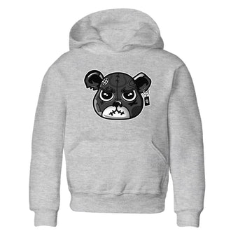 4s Fear shirts to match jordans Sneaker Bear Face sneaker match tees Air Jordan 4 Retro Fear match shoes to clothes SNRT Sneaker Tees Youth Baby Heather Grey 2 tee