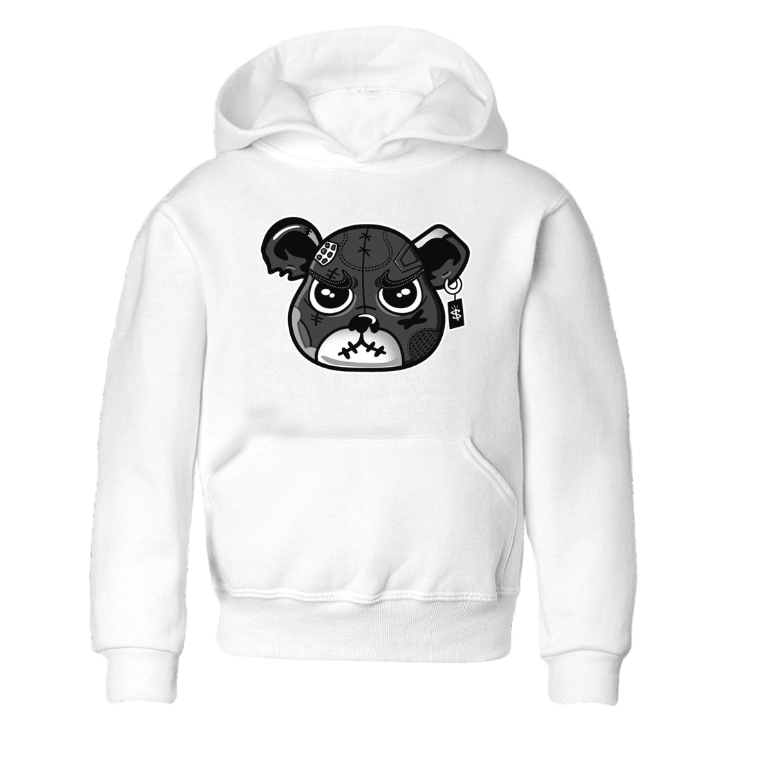 4s Fear shirts to match jordans Sneaker Bear Face sneaker match tees Air Jordan 4 Retro Fear match shoes to clothes SNRT Sneaker Tees Youth Baby White 2 tee