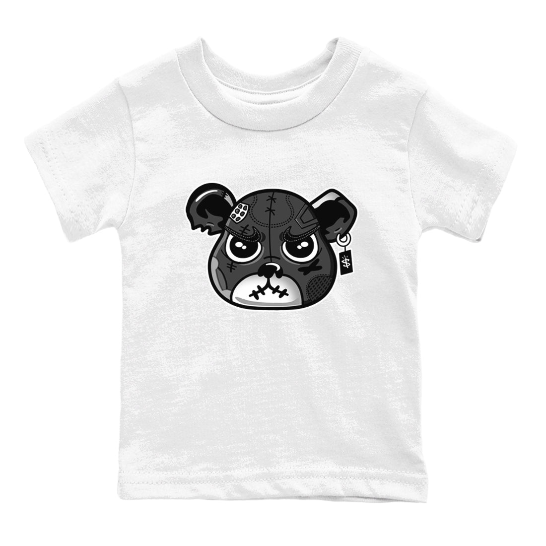 4s Fear shirts to match jordans Sneaker Bear Face sneaker match tees Air Jordan 4 Retro Fear match shoes to clothes SNRT Sneaker Tees Youth Baby White 2 tee