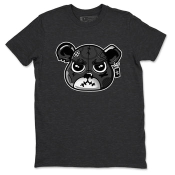 4s Fear shirts to match jordans Sneaker Bear Face sneaker match tees Air Jordan 4 Retro Fear match shoes to clothes SNRT Sneaker Tees unisex cotton Charcoal Heather 2 shirts