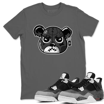 4s Fear shirts to match jordans Sneaker Bear Face sneaker match tees Air Jordan 4 Retro Fear match shoes to clothes SNRT Sneaker Tees unisex cotton Cool Grey 1 shirts