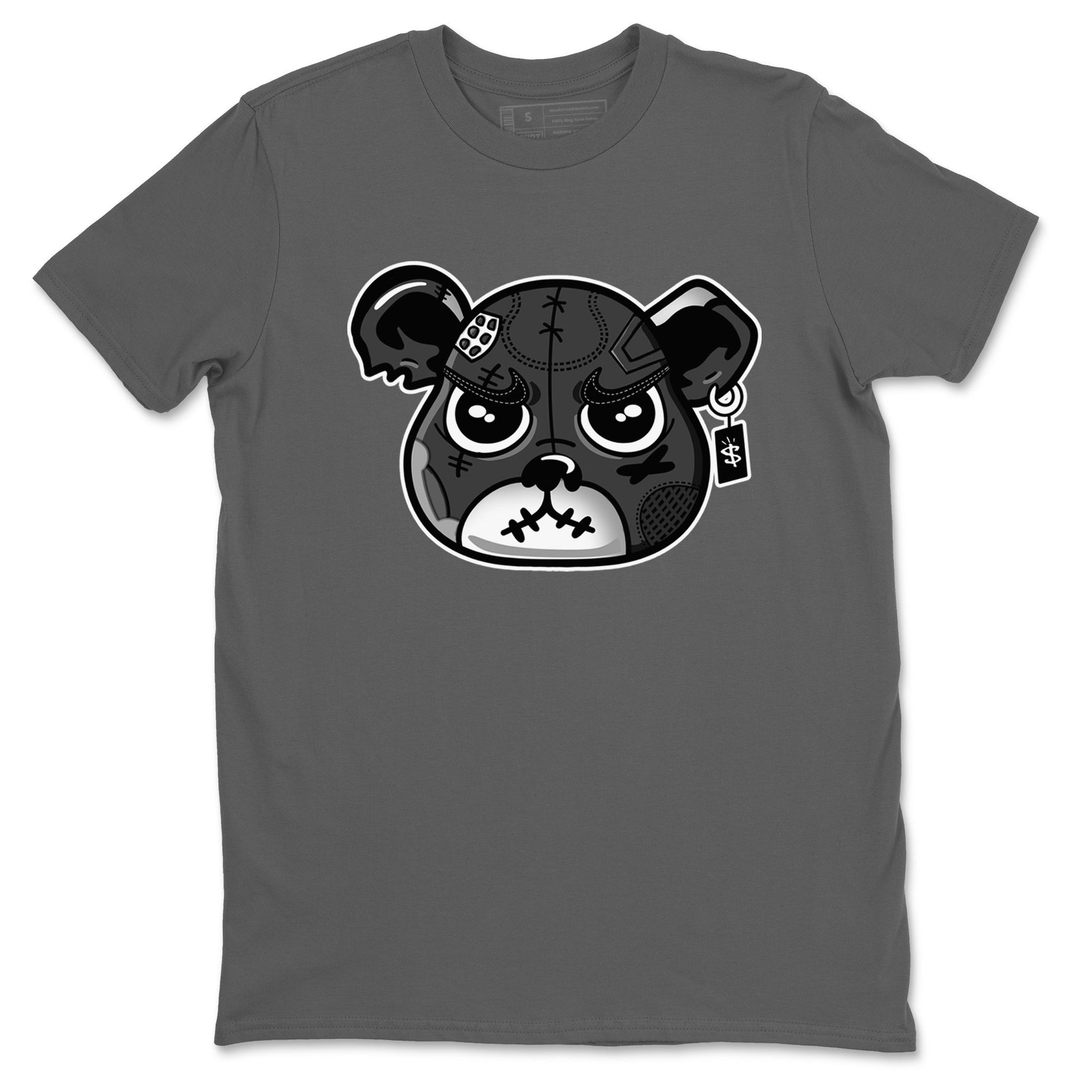 4s Fear shirts to match jordans Sneaker Bear Face sneaker match tees Air Jordan 4 Retro Fear match shoes to clothes SNRT Sneaker Tees unisex cotton Cool Grey 2 shirts