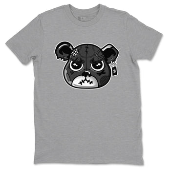 4s Fear shirts to match jordans Sneaker Bear Face sneaker match tees Air Jordan 4 Retro Fear match shoes to clothes SNRT Sneaker Tees unisex cotton Heather Grey 2 shirts