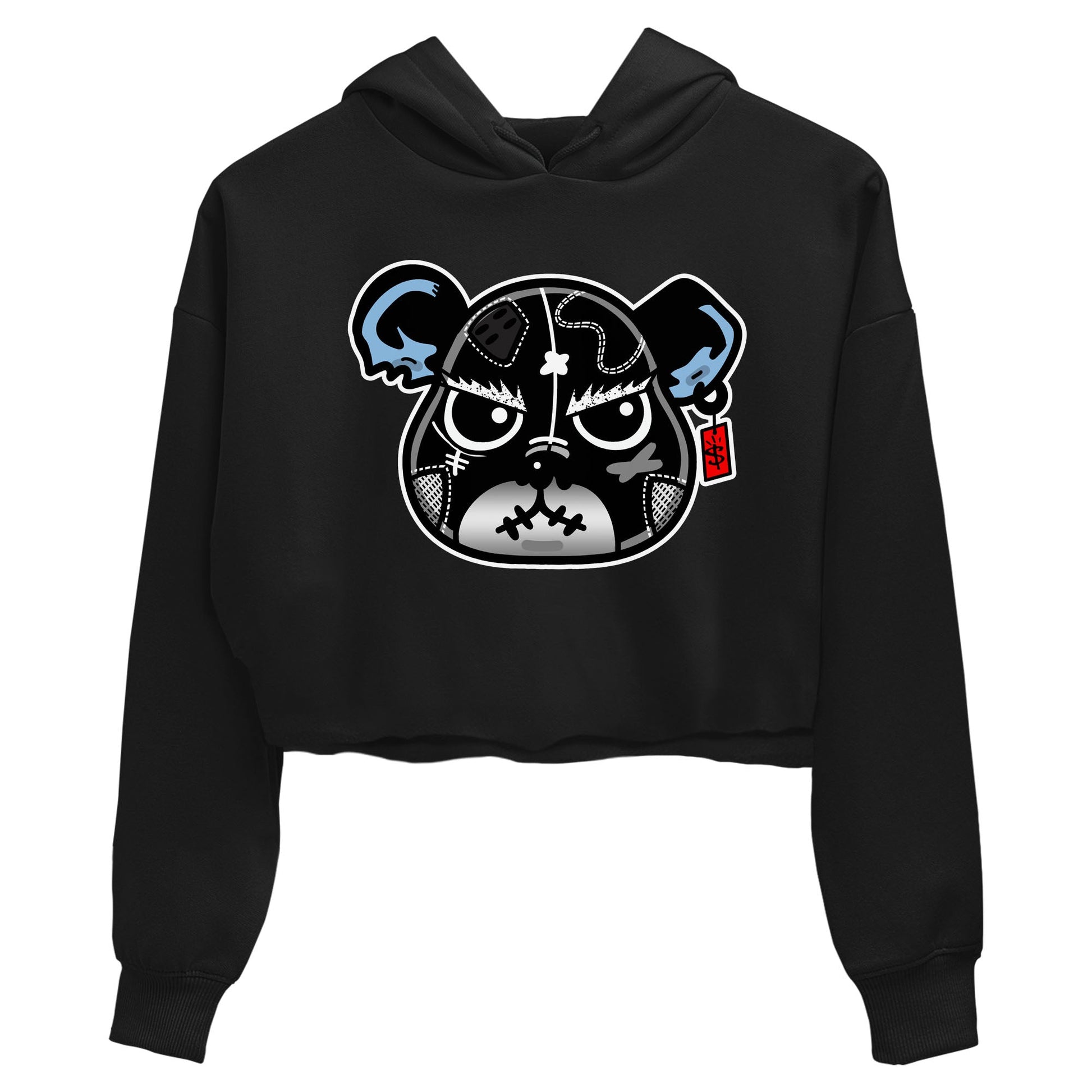 5s Black Metallic Reimagined shirts to match jordans Sneaker Bear Face best t shirts to wear with jordans Air Jordan 5 Reimagined match shoes to clothes SNRT Sneaker Tees unisex cotton Black 2 crop tee