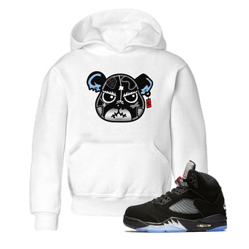 5s Black Metallic Reimagined shirts to match jordans Sneaker Bear Face best t shirts to wear with jordans Air Jordan 5 Reimagined match shoes to clothes SNRT Sneaker Tees Youth Baby White 1 tee