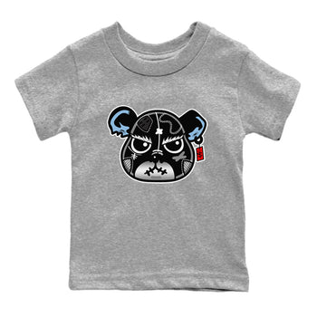 5s Black Metallic Reimagined shirts to match jordans Sneaker Bear Face best t shirts to wear with jordans Air Jordan 5 Reimagined match shoes to clothes SNRT Sneaker Tees Youth Baby Heather Grey 2 tee