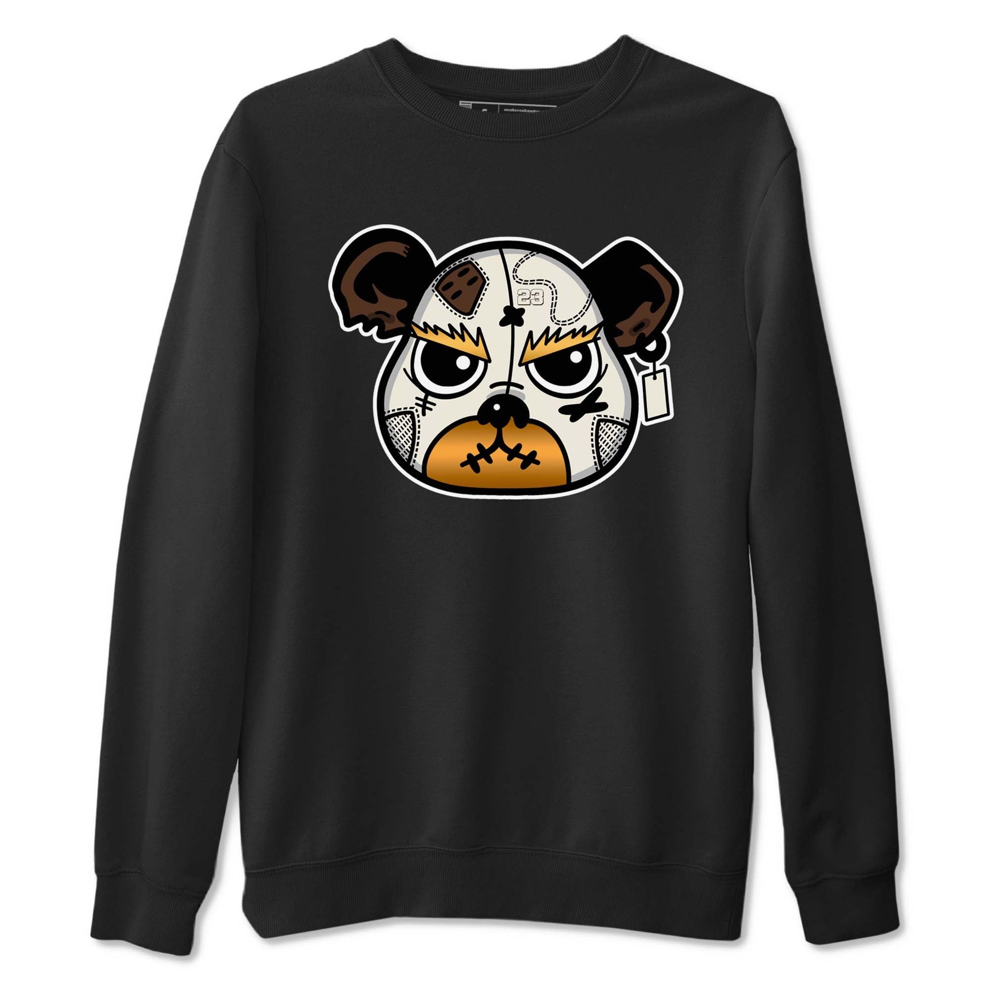 5s Golden Ticket shirts to match jordans  Sneaker Bear Face shirts to match jordans Air Jordan 5 Golden Ticket match shoes to clothes SNRT Sneaker Tees unisex cotton Black 2 shirts