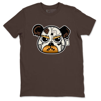 5s Golden Ticket shirts to match jordans  Sneaker Bear Face shirts to match jordans Air Jordan 5 Golden Ticket match shoes to clothes SNRT Sneaker Tees unisex cotton Dark Chocolate 2 shirts