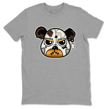 5s Golden Ticket shirts to match jordans  Sneaker Bear Face shirts to match jordans Air Jordan 5 Golden Ticket match shoes to clothes SNRT Sneaker Tees unisex cotton Heather Grey 2 shirts