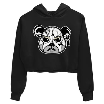 5s White Black shirts to match jordans Sneaker Bear Face sneaker match tees Air Jordan 5 Retro White Black match shoes to clothes SNRT Sneaker Tees unisex cotton Black 2 crop tee