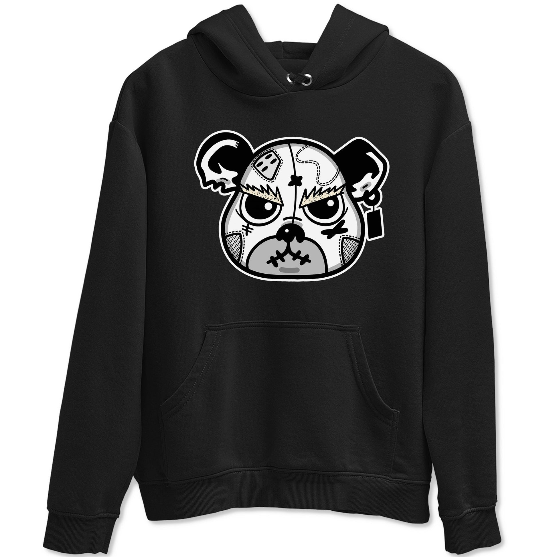 5s White Black shirts to match jordans Sneaker Bear Face sneaker match tees Air Jordan 5 Retro White Black match shoes to clothes SNRT Sneaker Tees unisex cotton Black 2 shirts
