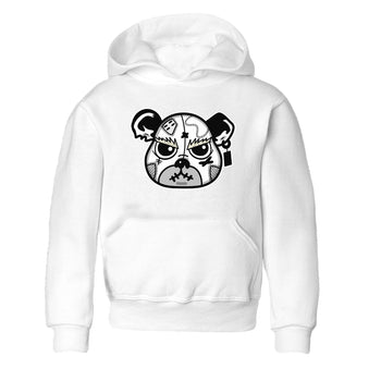 5s White Black shirts to match jordans Sneaker Bear Face sneaker match tees Air Jordan 5 Retro White Black match shoes to clothes SNRT Sneaker Tees Youth Baby White 2 tee