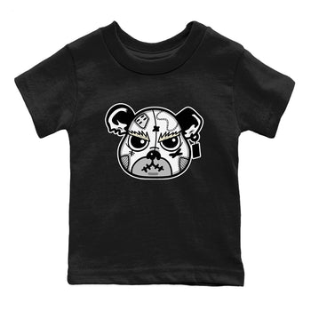5s White Black shirts to match jordans Sneaker Bear Face sneaker match tees Air Jordan 5 Retro White Black match shoes to clothes SNRT Sneaker Tees Youth Baby Black 2 tee