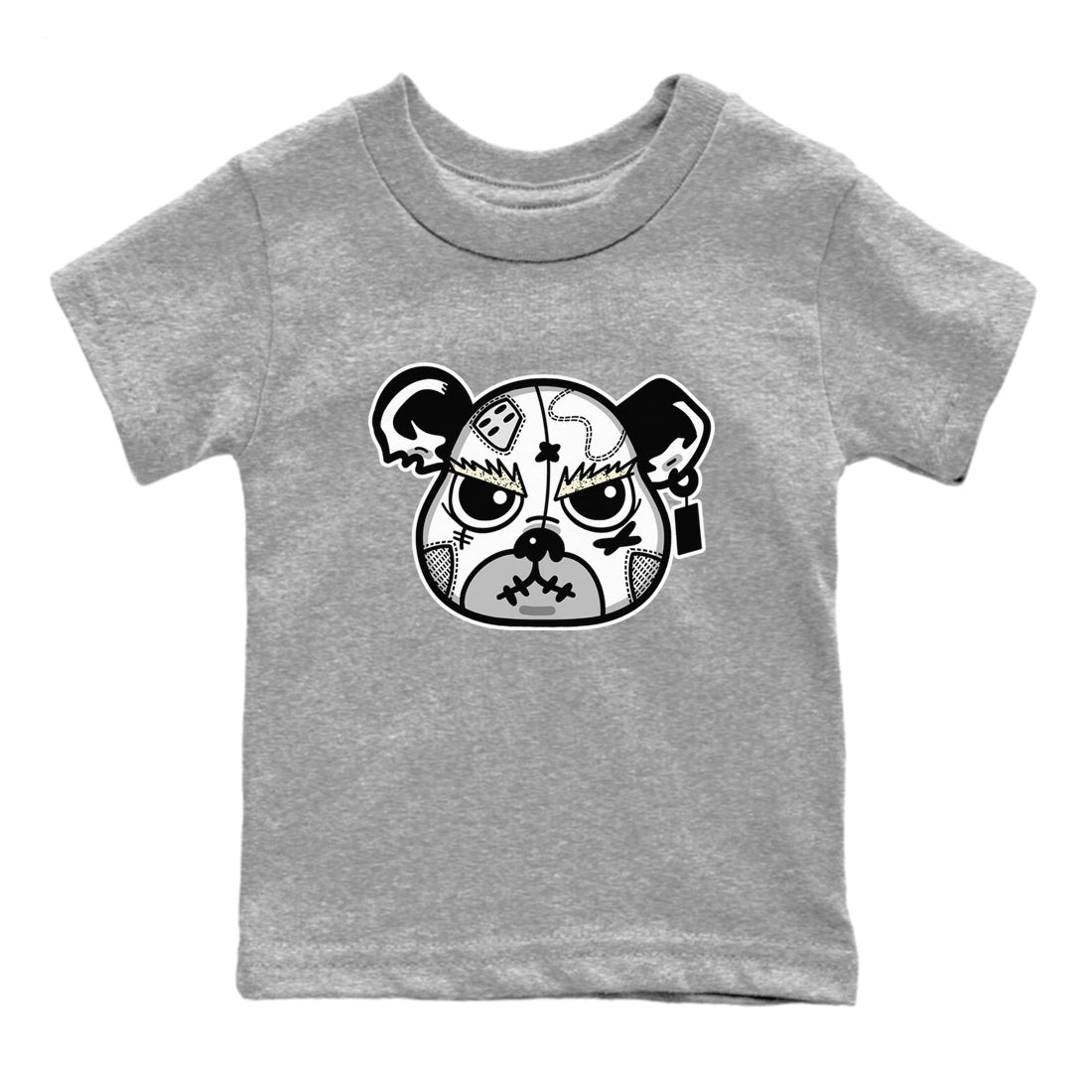 5s White Black shirts to match jordans Sneaker Bear Face sneaker match tees Air Jordan 5 Retro White Black match shoes to clothes SNRT Sneaker Tees Youth Baby Heather Grey 2 tee