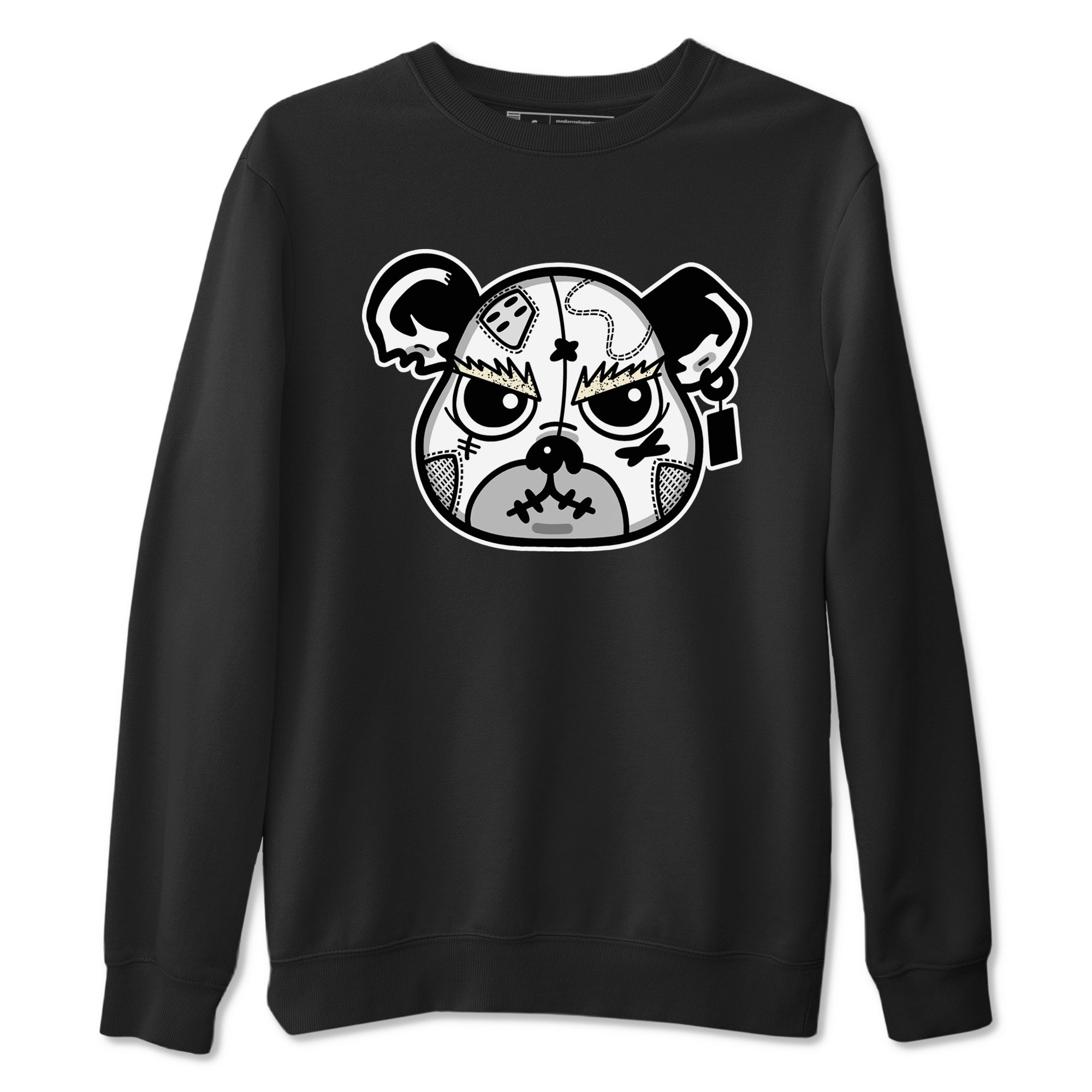 5s White Black shirts to match jordans Sneaker Bear Face sneaker match tees Air Jordan 5 Retro White Black match shoes to clothes SNRT Sneaker Tees unisex cotton Black 2 shirts