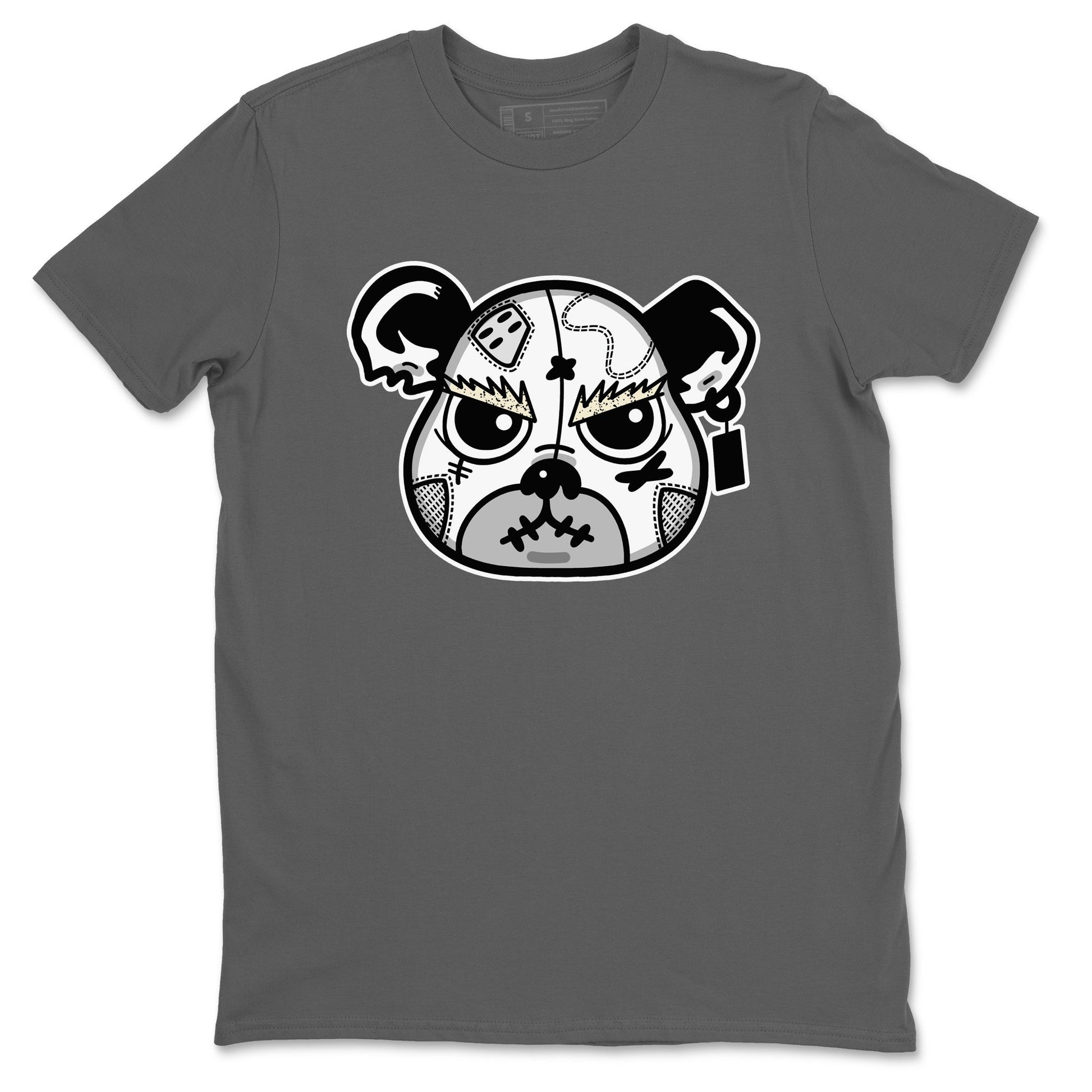 5s White Black shirts to match jordans Sneaker Bear Face sneaker match tees Air Jordan 5 Retro White Black match shoes to clothes SNRT Sneaker Tees unisex cotton Cool Grey 2 shirts