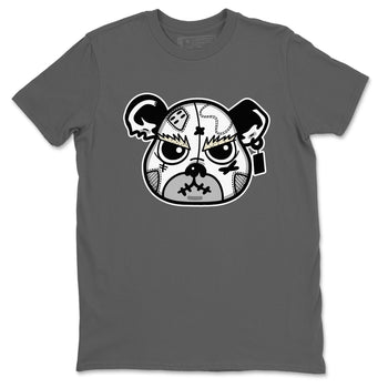 5s White Black shirts to match jordans Sneaker Bear Face sneaker match tees Air Jordan 5 Retro White Black match shoes to clothes SNRT Sneaker Tees unisex cotton Cool Grey 2 shirts