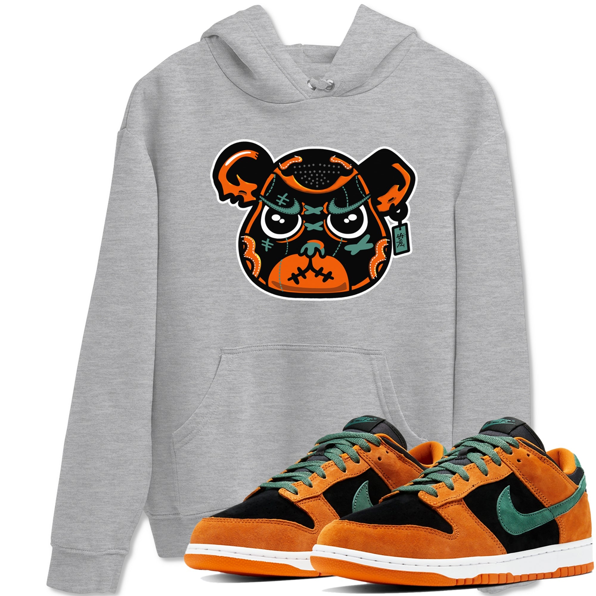 Dunk Low Ceramic shirts to match jordans Sneaker Bear Face sneaker match tees Dunk Ceramic match shoes to clothes SNRT Sneaker Tees unisex cotton Heather Grey 1 shirts