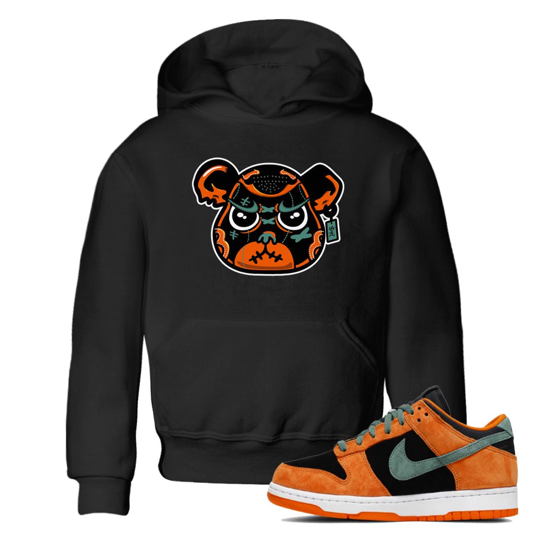 Dunk Low Ceramic shirts to match jordans Sneaker Bear Face sneaker match tees Dunk Ceramic match shoes to clothes SNRT Sneaker Tees Youth Baby Black 1 tee